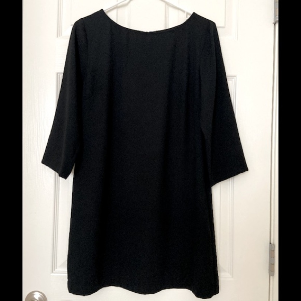 Cute quarter length sleeve black dress